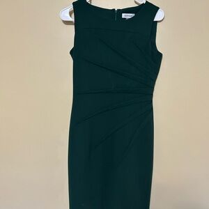 Calvin Klein Dark Green Midi Dress